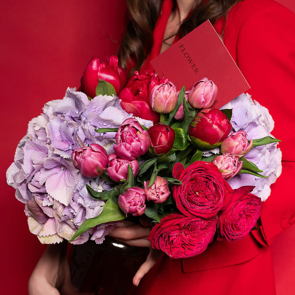 Букет з тюльпанами Пристрасть