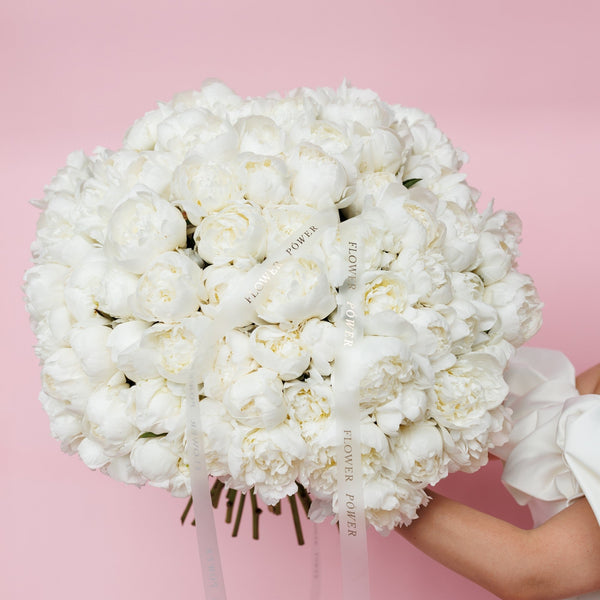 Букет білих півоній Чистота