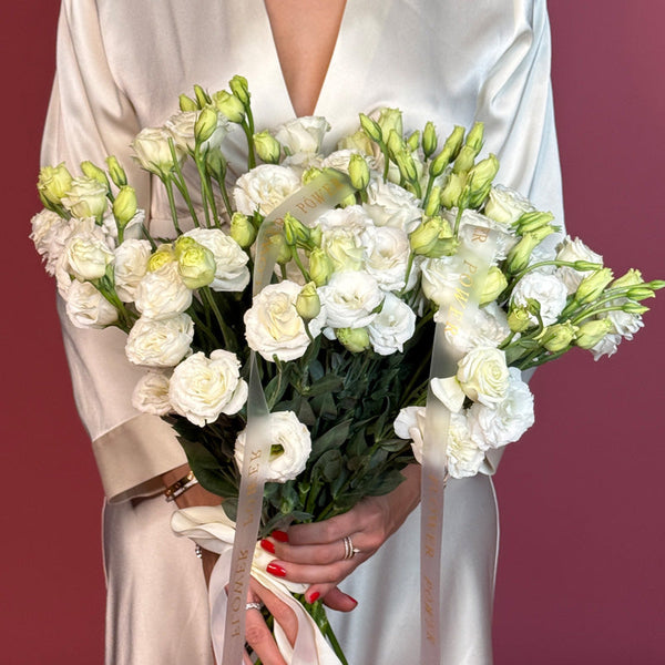 Букет еустоми Сніжне Блаженство