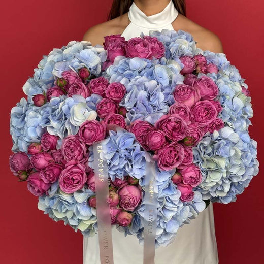 Тест – від Flower Power Київ, розкішна квіткова композиція з преміальних квітів та доставкою в день замовлення по всій Україні